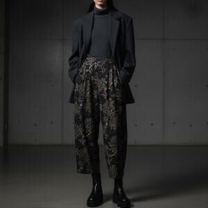 MATSUDA Nicole Japan Floral wide leg Pants size Medum